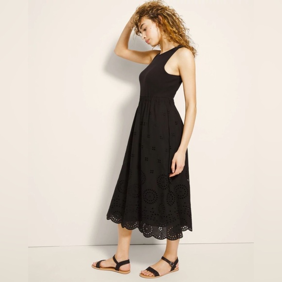 NEW Soma Ribbed Eyelet Midi Bra Dress Sleeveless.   15 - Picture 3 of 10